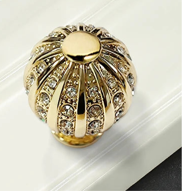 TOCO Brushed Gold Cabinet Handles - Moon & Knurled Lever Designs