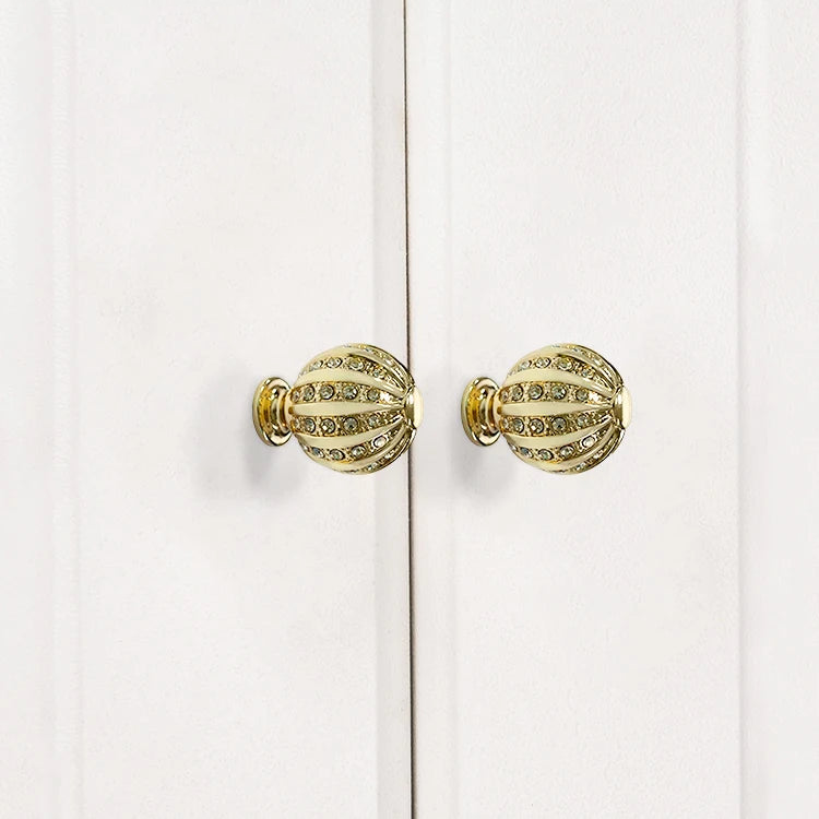 TOCO Brushed Gold Cabinet Handles - Moon & Knurled Lever Designs