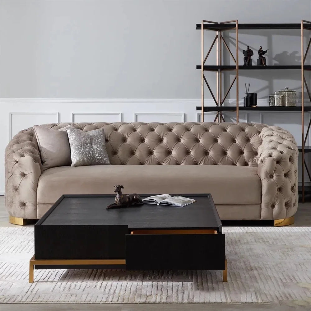 Linlamlim Classic Chesterfield Modular Sofa - Fabric Sectional