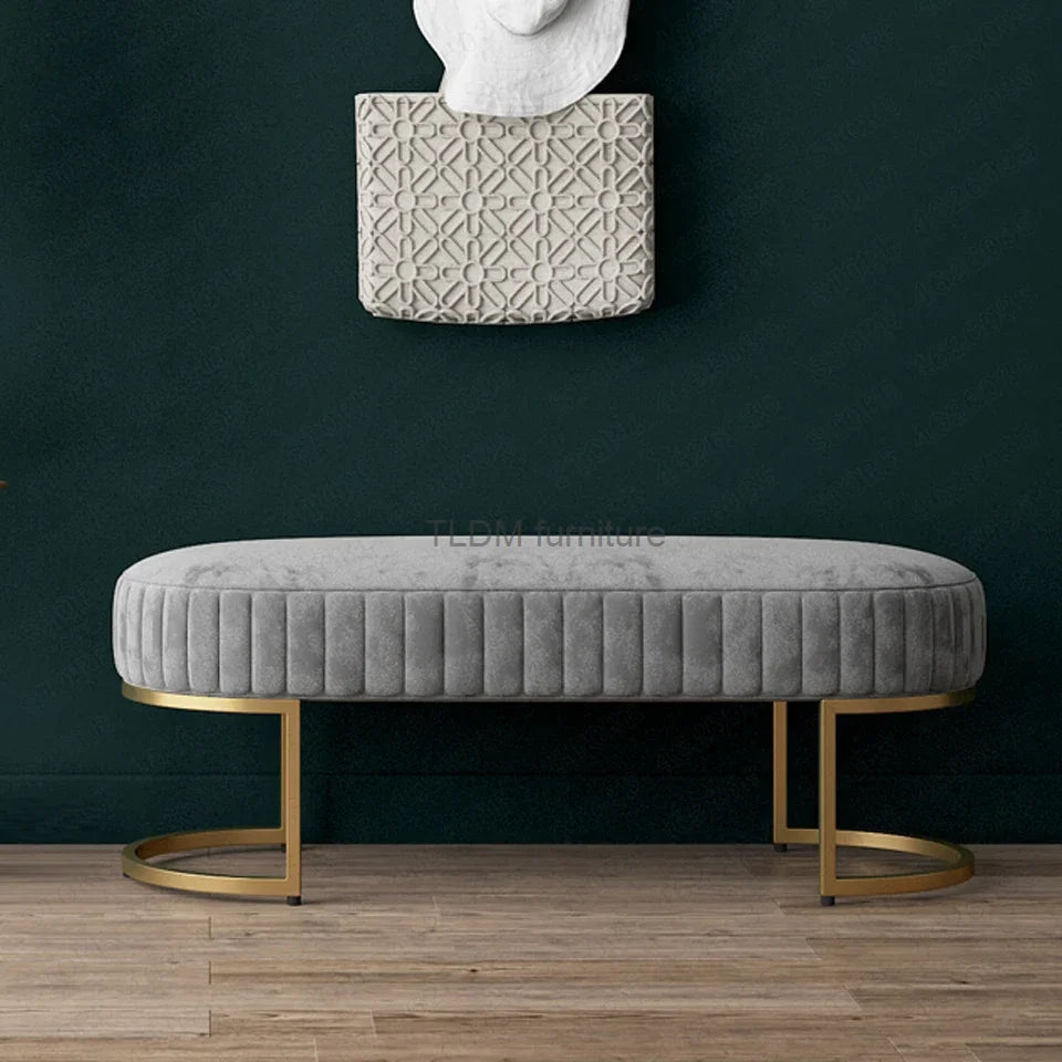 Luxury Velvet Pouf Stool - Elegant Ottoman for Home & Hospitality