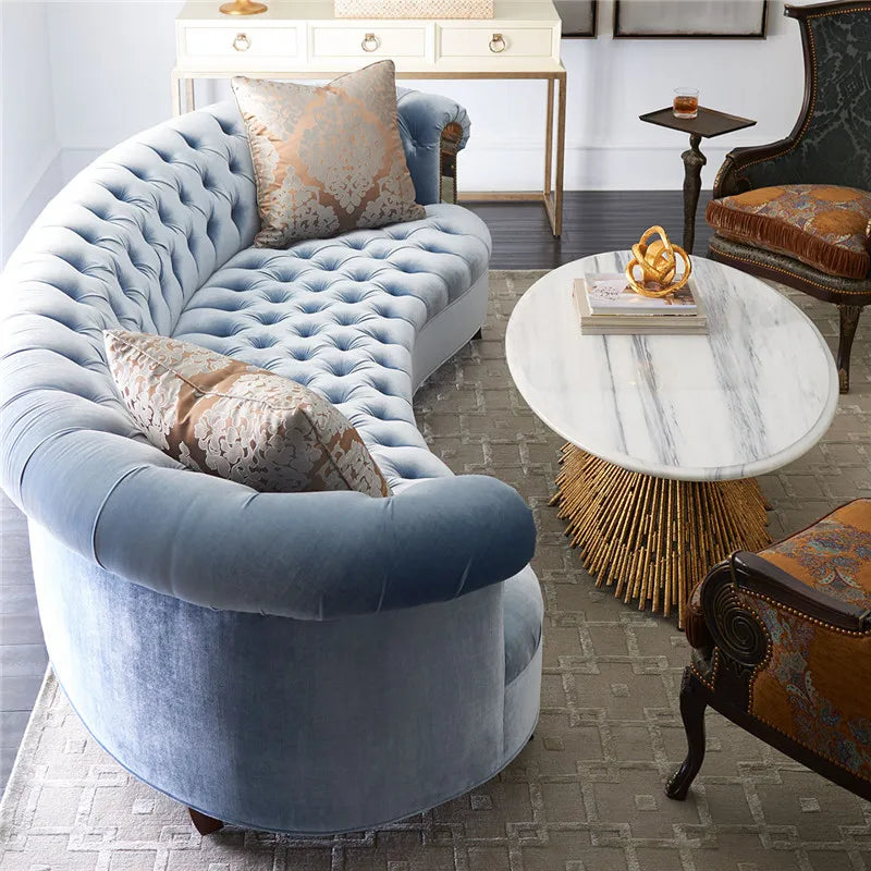 Designer Luxury Nordic Single Loveseat Sofa - Elegant Living Room Furniture