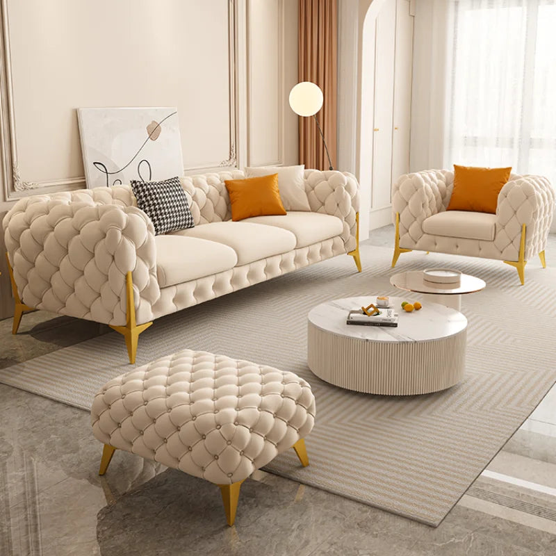 New Arrival: Nordic Luxury White Designer Sofa